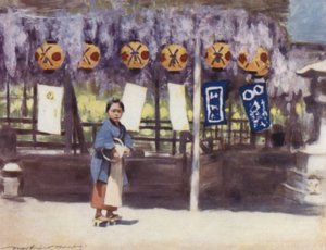 Wisteria door Mortimer Ludington Menpes